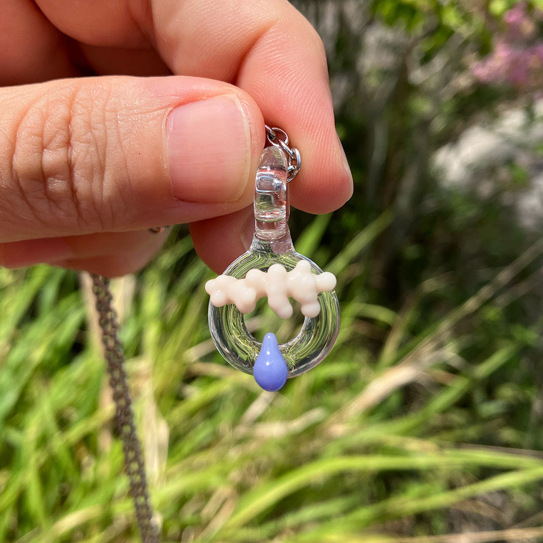 Cloud and Teardrop Pendant