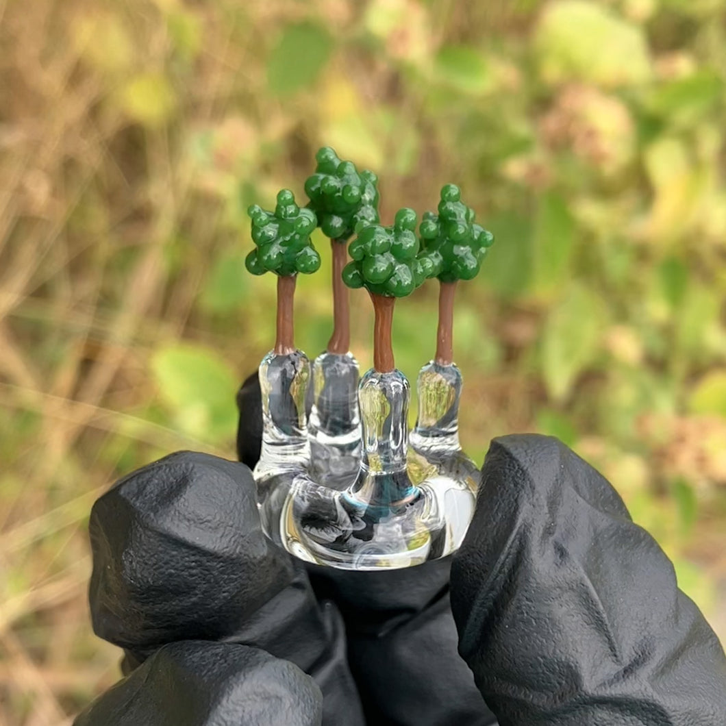 Four Trees on a Ring Base Sculpture